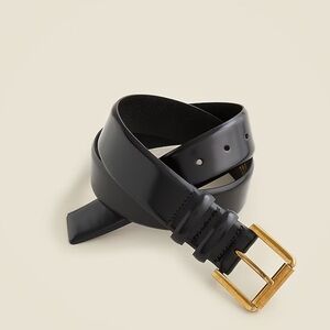 J.Crew Wide belt in spazzolato leather medium black